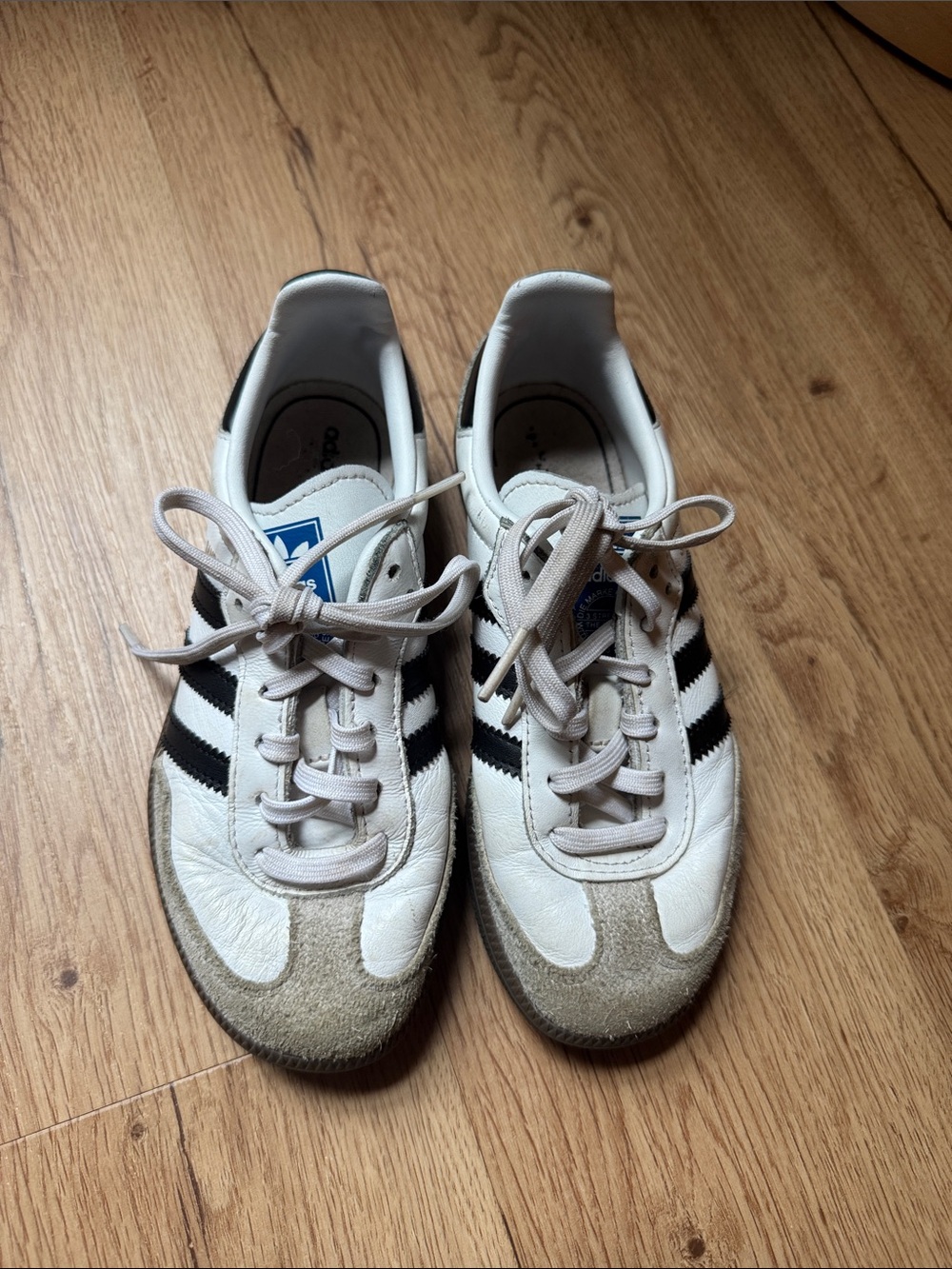 adidas White and Black Classic Samba Sneakers